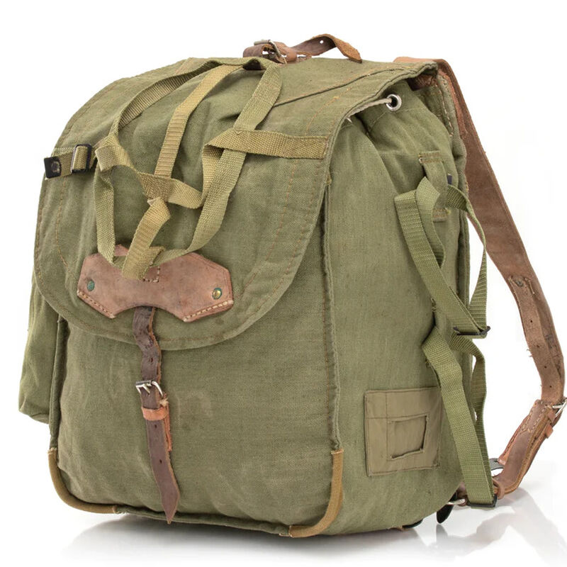 Romanian Military Canvas Backpack with Helmet Straps, , large image number 3